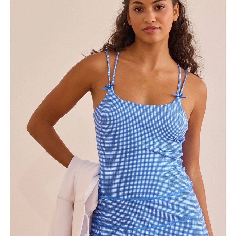 Blue Gingham Athletic Dress I HAVE IN GREEN ANS BLUE!!!!